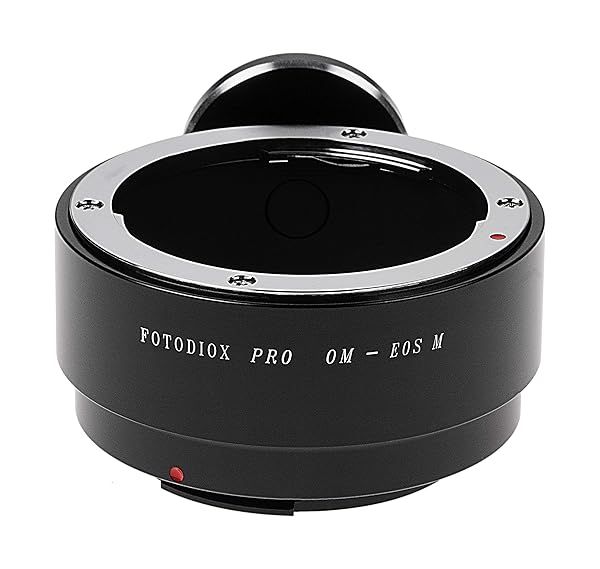 Fotodiox Pro Lens Mount Adapter: Olympus OM Zuiko 35mm to EOS M EF-M Camera Compatibility