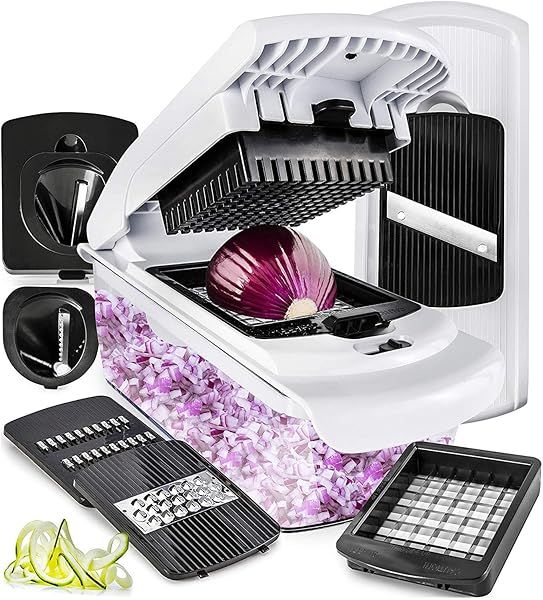 Fullstar 7-in-1 Vegetable Chopper & Mandoline Slicer - Efficient Kitchen Tool for Onions, Cheese, & Salads