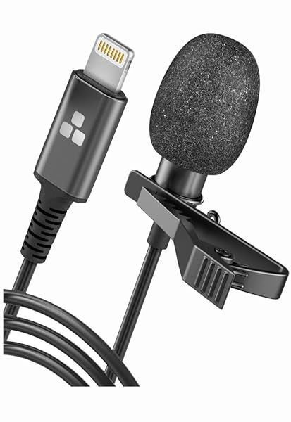 GALVANOX USB-C Lavalier Microphone: Clip-On Omnidirectional Mic for iPhone & Android