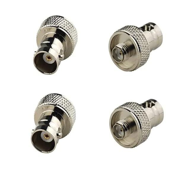 GDQLCNXB SMA Female to BNC Female Adapter for BaoFeng UV-5R & FD-880 - 4-Pack Two Way Radio Connectors