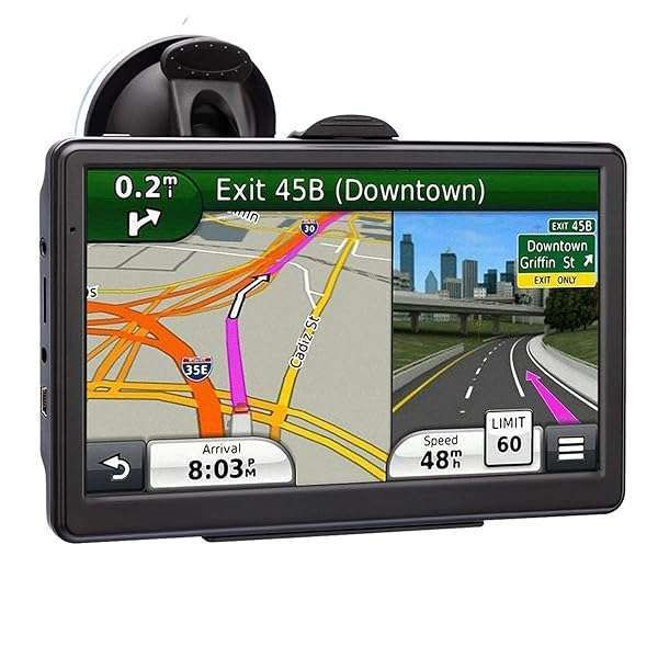 2024 7-Inch Touch Screen Car GPS: Voice Navigation, Speed Alerts & Free North America Map Updates