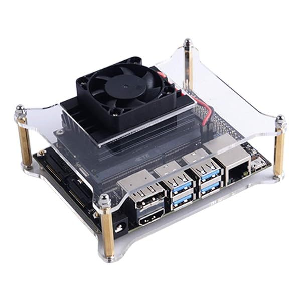 GeeekPi Jetson Nano Case with Fan for B01 & A02 - Perfect for NVIDIA Jetson Nano Developer Kit