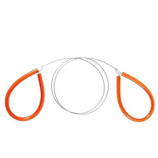 General Tools PVC Pipe Cable Saw #858 - 24-Inch Serrated Cutter for PVC, PE & ABS Pipes - Durable Hand Tool in Orange & Silver