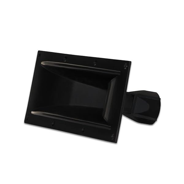 Goldwood GM-600PB Heavy Duty Sound Molded Tweeter & Midrange Speaker Horn - Black Directivity Lens
