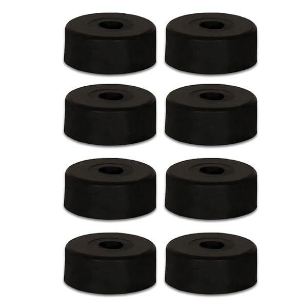 Goldwood Speaker Non-Marking Rubber Feet for Cabinets - Black (F615) | Durable & Easy to Install