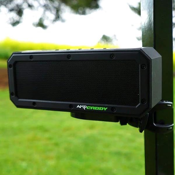 40W Golf Speaker with Mount - Bluetooth Ampcaddy Pro Max, Loud Sound, 12-Hour Playtime, Waterproof & Bass Boost