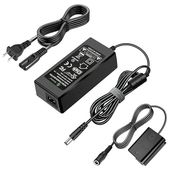 Gonine AC-PW20 Dummy Battery & AC Adapter Kit for Sony ZV-E10, A6400, A6000, A7 Series Cameras