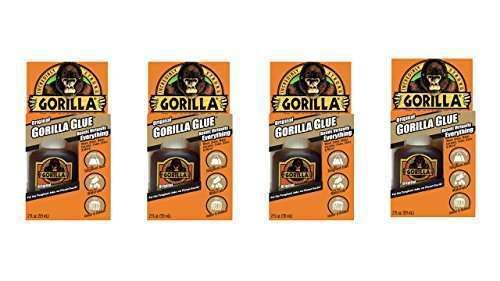 Buy Gorilla Original Waterproof Polyurethane Glue - 2oz Brown Bottle (Pack of 4) for Strong, Durable Bonding