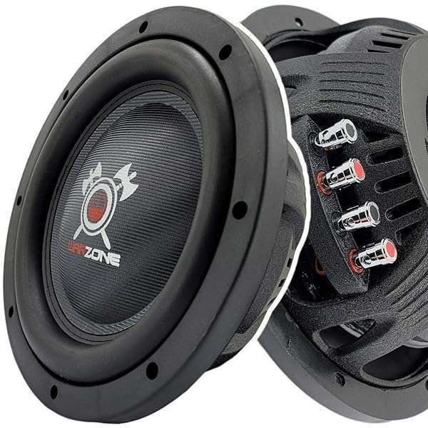 "Gravity Warzone WZ10D4-1 10" 1200W Elite Car Audio Shallow Subwoofer - Dual Voice Coil, Competition Grade Performance"