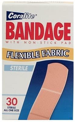 Great Lakes Wholesale Flexible Fabric Bandages 30-Ct - Durable & Comfortable First Aid Supply