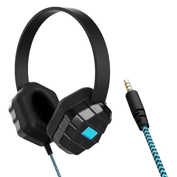 Gumdrop DropTech B1 On-Ear Headphones for K-12: Rugged, Reliable & Drop-Tested for Classrooms - Black