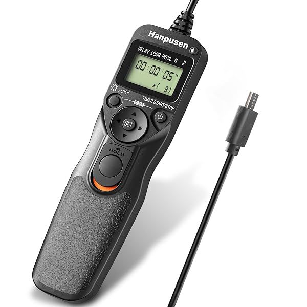 HANPUSEN Camera Timer Remote Shutter Release for Sony ILCE-1, 9, 7 Series - Perfect Intervalometer Accessory