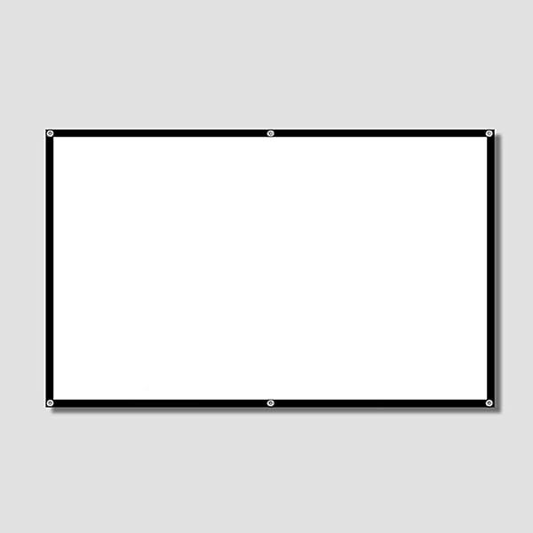 100-Inch HD Projector Screen - Portable 16:9 Foldable Movie Screen for Home, Office & Classroom