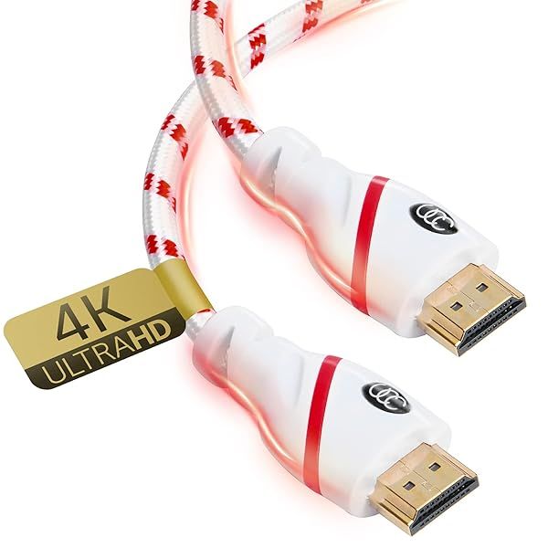 25 ft HDMI Cable - 4K UHD 2.0b, 18Gbps, HDR, Ethernet & Audio Return - High Speed Ultra HD Connection