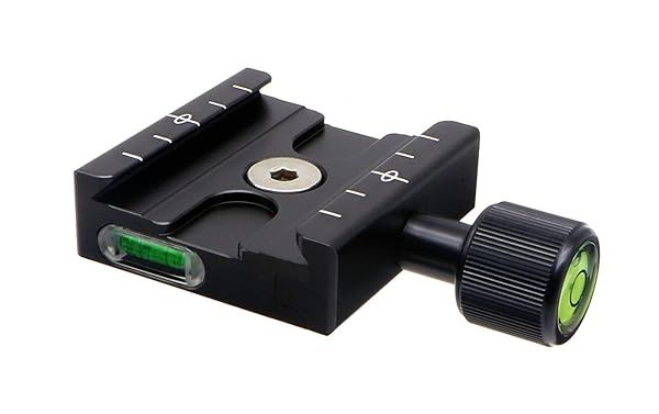 "Buy HITHUT 50mm Aluminum Quick Release Clamp with 1/4" Adapter - Arca-Swiss Compatible for Tripods & Monopods"