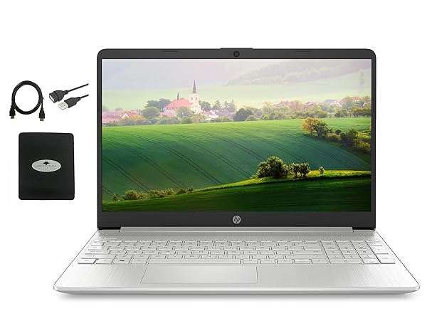 HP 2021 Newest 15.6&amp;quot; HD Laptop Computer,Intel 10th Gen Core i3-1005G1(Up to 3.4GHz, Beat i5-7200U), 16GB RAM, 512GB SSD, Intel UHD Graphics, USB-A&amp;C, Webcam, HDMI, WiFi, w/GM Accessories