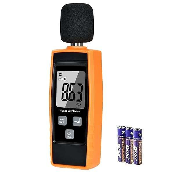 V-Resourcing Hand-Held Sound Level Meter: Accurate 30-130 dB Noise Tester with Backlight LCD for Indoor/Outdoor Use
