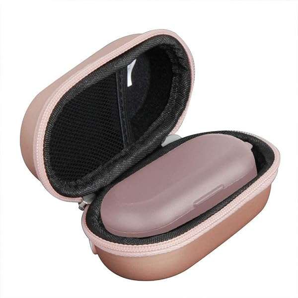 Buy Hermitshell Hard Travel Case for TOZO T10 TWS Earbuds - Stylish Rose Gold Protection