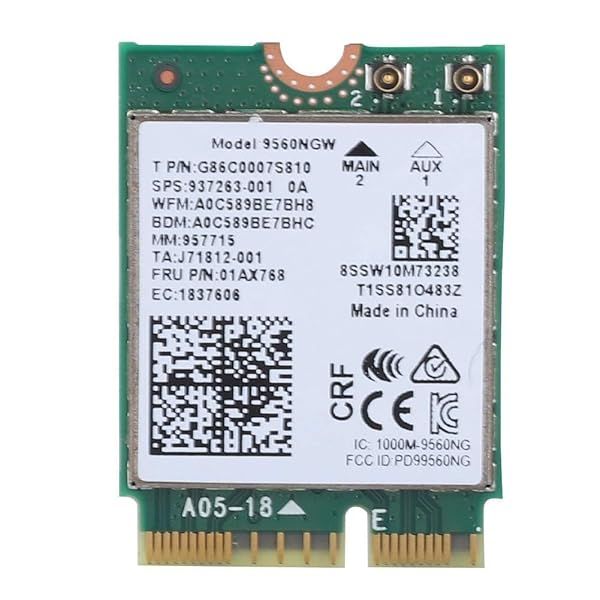 HighZer0 WiFi Card for Intel 9560AC - 1730Mbps Dual Band Bluetooth 5.0 for Samsung, Dell, Sony, Acer, MSI & More