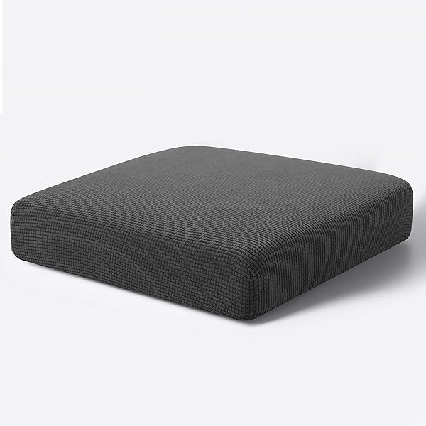 Reversible Hokway Stretch Couch Cushion Slipcovers - Gray Sofa Protector Covers (Small) for Ultimate Comfort