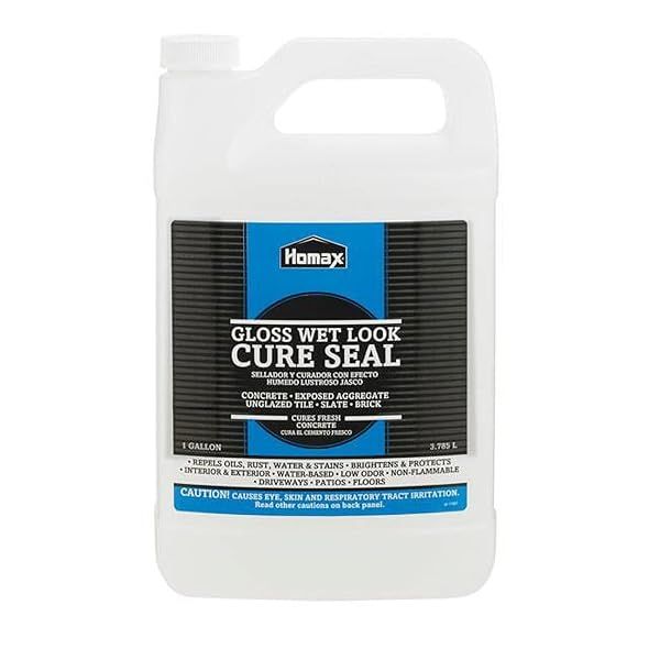 Homax 0613 Wet Look Cure Seal - 1 Gallon Clear Sealant (Set of 4) for Durable Protection