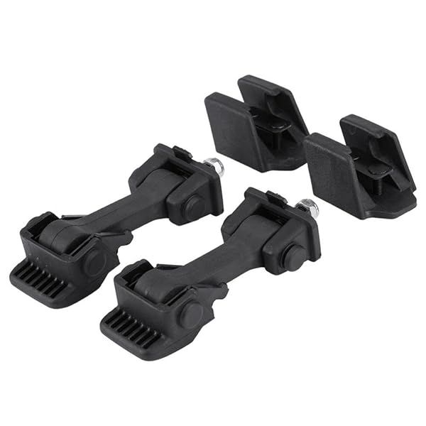 Jeep Wrangler Hood Safety Catches & Brackets Set for JK 2007-2016 | Durable 2-Door/4-Door Accessories