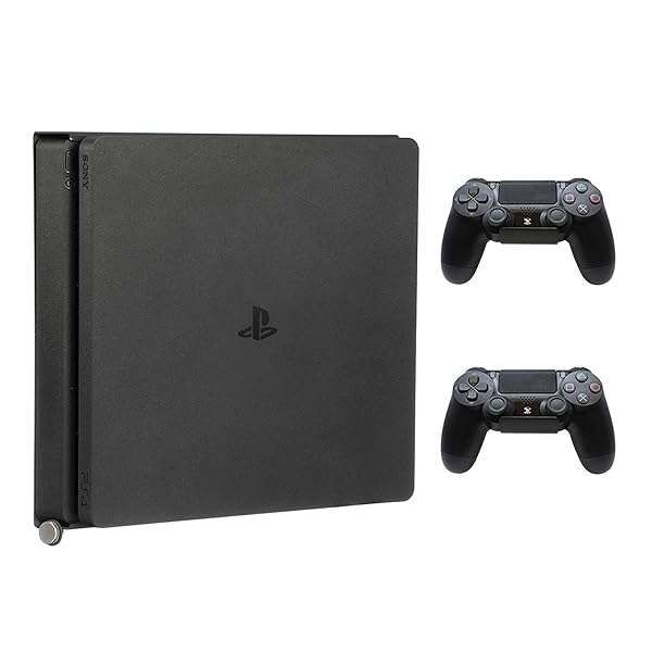 HumanCentric PS4 Slim Wall Mount & Controller Bundle - Space-Saving Solution for PS4 Slim