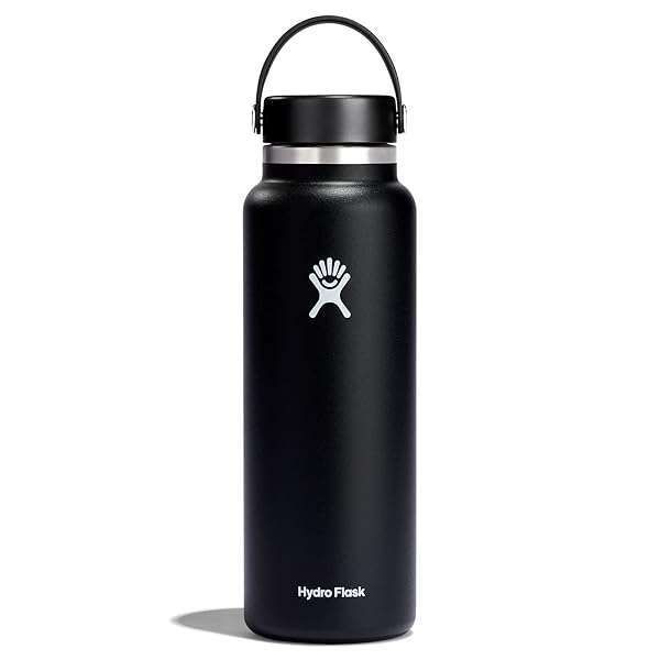 Hydro Flask Wide Flex Cap Black 40 Oz - Durable, Leak-Proof & Stylish Water Bottle Accessory