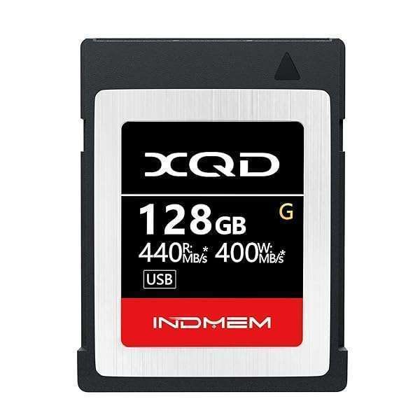 INDMEM XQD 128GB Memory Cards - High Speed 440MB/s Read, 400MB/s Write | 5X Tough MLC Flash Storage