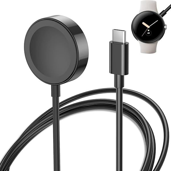 INGIDO USB-C Fast Charger for Google Pixel Watch - Magnetic Wireless Charging Cable & Accessories