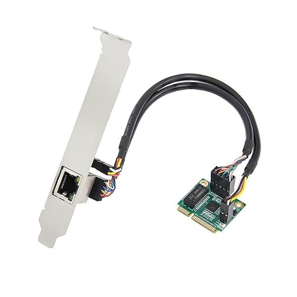 IO CREST 2.5Gbps Mini PCI-E Network Controller Card - Fast RJ45 LAN Adapter for Desktop PC