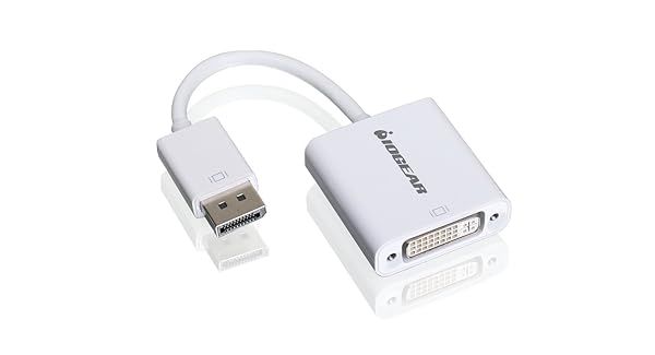 IOGEAR DisplayPort to DVI Adapter - 1.1a, 1.62 Gbps & 2.7 Gbps - High-Speed GDPDVIW6 for Optimal Display Performance
