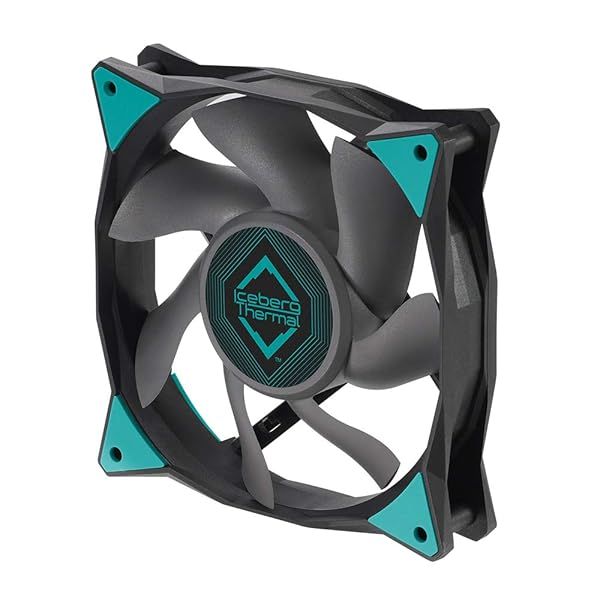 Iceberg Thermal IceGALE 120mm PWM Premium Case Fan (Black) - High Performance & Quiet Cooling Solution