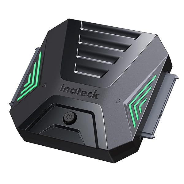 Inateck USB 3.2 Gen 2 to SATA Adapter: Fast Disk Cloning for 2 x 2.5 Inch SSDs/HDDs
