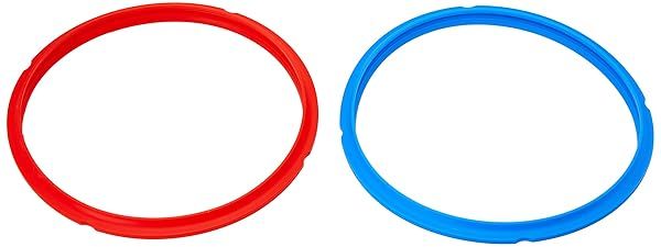 Instant Pot 2-Pack Sealing Rings - BPA-Free Replacement for 5 & 6 QT Electric Pressure Cookers - Non-Toxic Red/Blue Accessories