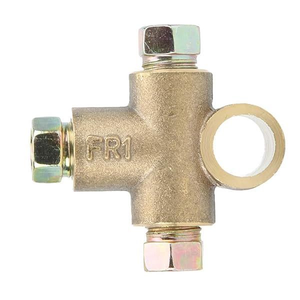 Buy Inverted Female Tee: 3-Way T-Shape Brake Tee with M10 Male Nuts for 10mm Pipe - Durable & Reliable