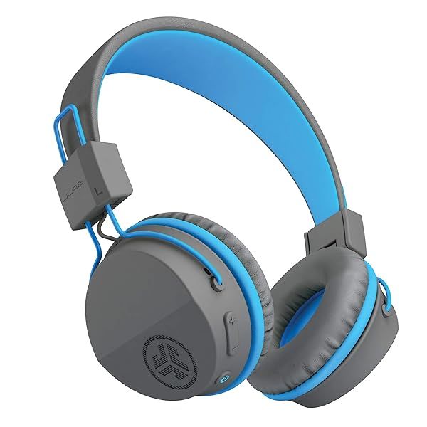 JLab JBuddies Studio Wireless Kids Headphones: Safe Volume, 13-Hour Battery, Adjustable & Noise-Isolating Design