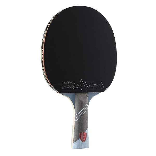 JOOLA Omega Speed Table Tennis Racket - Advanced Tournament Paddle with Vizon Rubber & Flared Handle - Light Blue