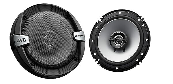 "JVC CS-DR162 6.5" 2-Way Car Speakers - 300W Coaxial Set with Horn Ring Sound Enhancer"