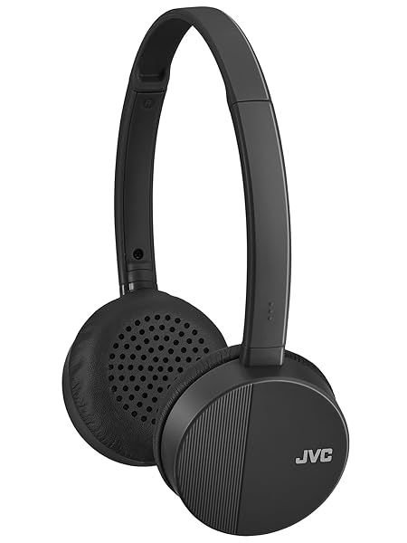 JVC HA-S23W Wireless On-Ear Bluetooth Headphones: Foldable, 17-Hour Battery Life, Stylish Black Design