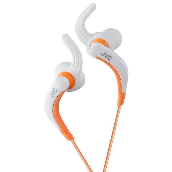 JVC HA-ETX30W Extreme Fitness Headphones Review: Best White/Orange Workout Earbuds