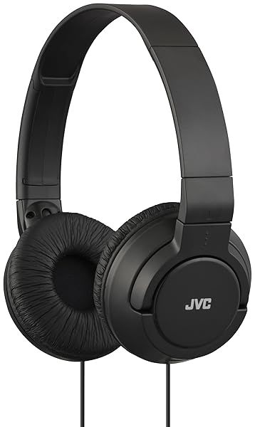 JVC HAS180 Lightweight Bass Headphones - Powerful Sound & Comfort in Black