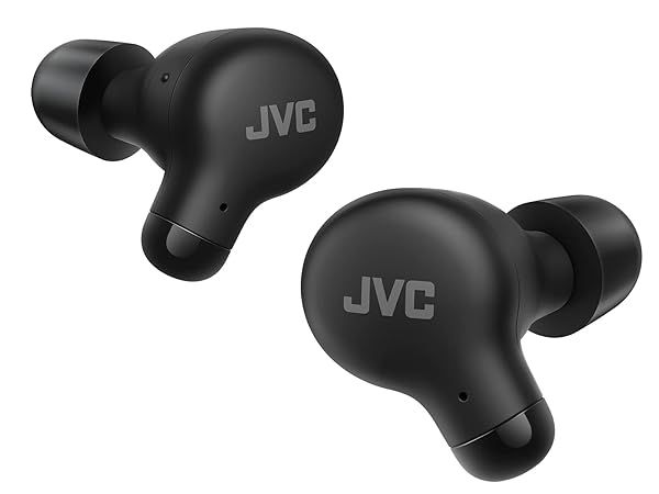 JVC HAA18TB Marshmallow True Wireless Earbuds: 28-Hour Battery, Neodymium Sound, Memory Foam Comfort