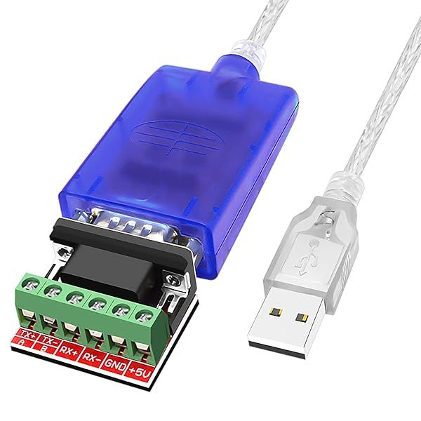 Jeirdus USB to RS422 RS485 Converter Cable with FTDI Chip - 6ft ESD Protected for Windows & Mac