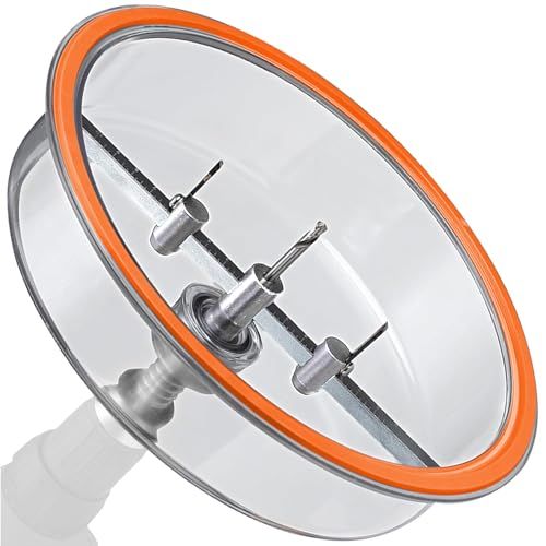 Jonard Tools AHC-10 Adjustable Round Hole Saw Cutter for Plywood, Plasterboard & Acrylic - Professional Grade with Dust Shield & Case
