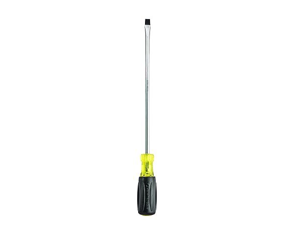"Jonard Tools SDC-3810 Screwdriver: 3/8"x10" Slotted Tip with Comfort Grip - Perfect for Precision Work"