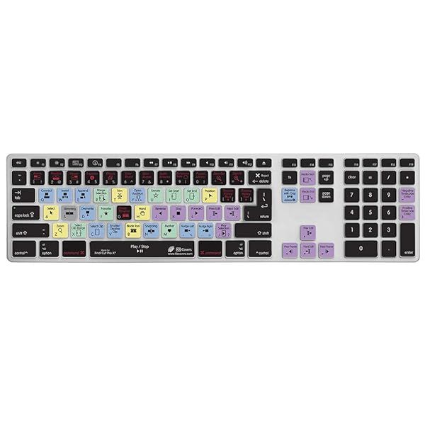 KB Covers Final Cut Pro X Keyboard Cover for Apple Numeric Keyboards - FCPX-AK-CC-2