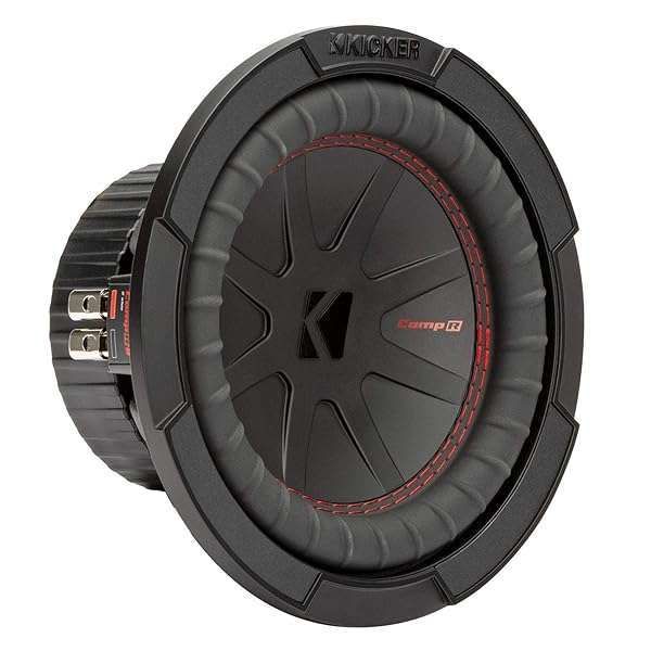 "Buy KICKER CompR 8" Subwoofer - DVC, 2-Ohm, RoHS Compliant for Powerful Bass"