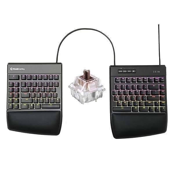 Buy KINESIS GAMING Freestyle Edge RGB Split Mechanical Keyboard (MX Brown) - Ultimate Gaming Experience!