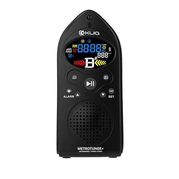 KLIQ MetroTune+: 3-in-1 USB Rechargeable Metronome, Tuner & Clock - Perfect for Musicians!